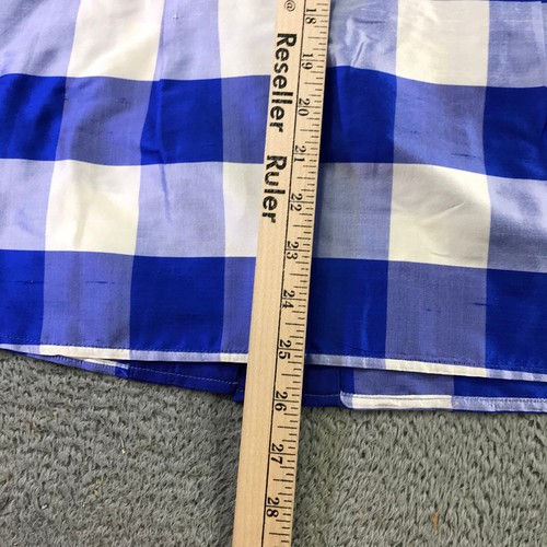 NINA MCLEMORE Top Womens 4 Combo Cara Shirt Shacket White Silk Blue $ 395 - Picture 9 of 10