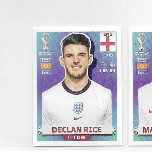 Declan Rice England 2022 Panini FIFA World Cup Qatar Stickers Base #ENG16 - Picture 1 of 1