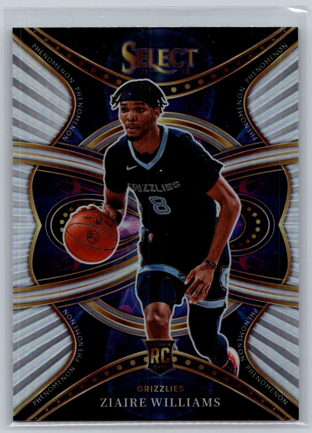 2021-22 Panini Select #31 Ziaire Williams Phenomenon Silver RC