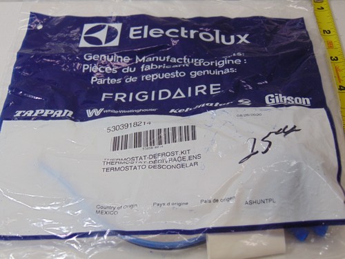 Electrolux/Frigidaire Freezer Thermostat Defrost Kit, Part # 5303918214 New - Picture 2 of 4