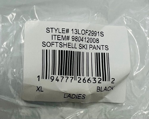 Free Country Ladies Softshell 4 Way Stretch Ski Pants Black Size XL 16 - Picture 5 of 5
