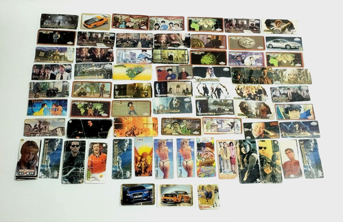 Lot of 70pcs Various Collectible Vintage Stickers from Chewing Gum Stickers Used