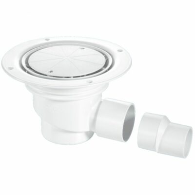 Mcalpine Feuchtraum Bodenrinne 75 mm horizontaler Ablauf für Plattenboden TSG1WH