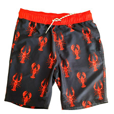 Goodfellow  Co. Men's S Swim Trunks Blue w/ Lobsters EUC