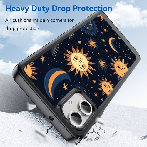cartoon sun moon stars For Samsung Galaxy Z Fold Flip 3 4 5 6 Impact Cover - Picture 19 of 25