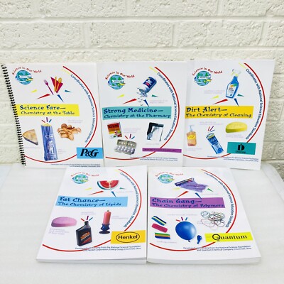 Science in Our World Book Series Vol. 1-5 Chemistry Set COMPLETE 1999   VG 