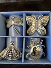 Studio Nova Butterfly Bee Dragonfly Ladybug Silver Metal Napkin Rings New