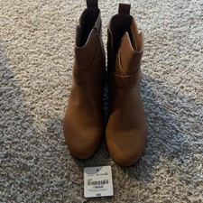 Liz Claiborne Memory Foam Ankle Booties, Brown Size 7m - New In Box
