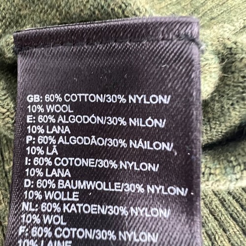 THE NORTH FACE Men's Size M Olive Green Long-Sleeve Crewneck Wool Blend Sweater - Picture 5 of 8