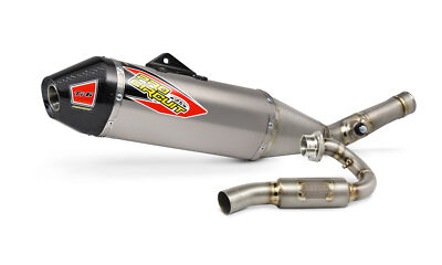 Pro Circuit Ti-6 Titanium Full Exhaust Carbon Cap Kawasaki KX450F
