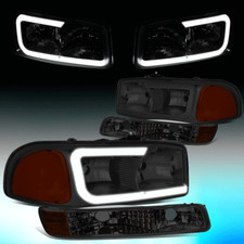 For 1999-2007 Gmc Sierrayukon Pair Led Drl Headlightbumper Lamps Smokedamber For 1999-2007 Gmc Sierrayukon Pair Led Drl Headlightbumper Lamps Smokedamber