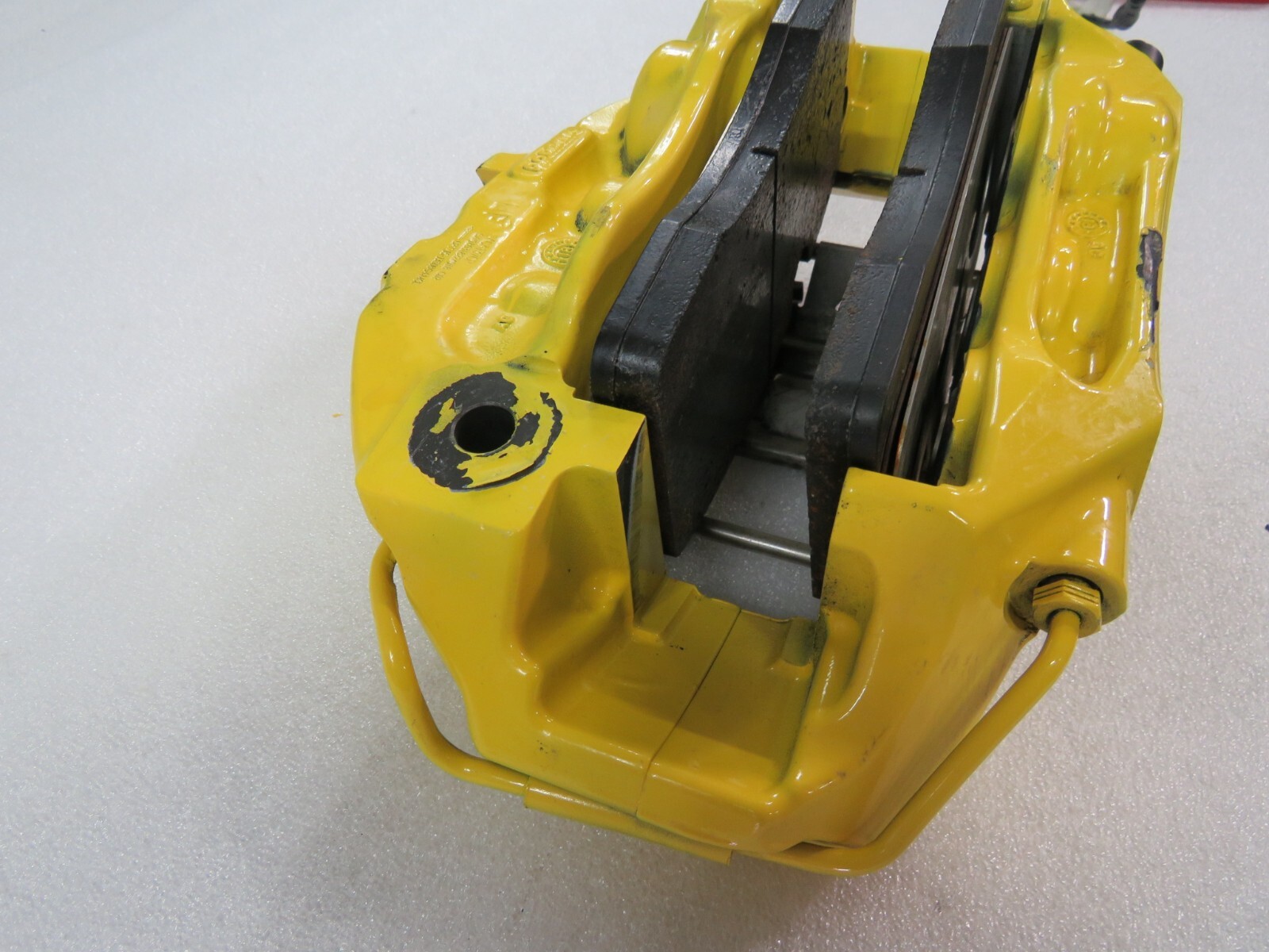 McLaren 720S, LH, Left, Front Brake Caliper, Yellow, Used, P/N 14CA086CP