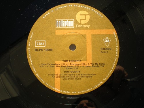 Tom Fogerty lp Self-Titled 1st Solo 1972 Fantasy Bellaphon BLPS 19096 Germany NM - Picture 5 of 6
