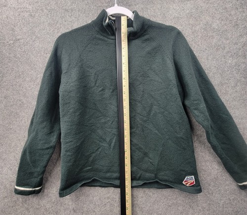Neve Womens Green Sweater Size XL US Ski Team Badge 100% Wool - Picture 7 of 8