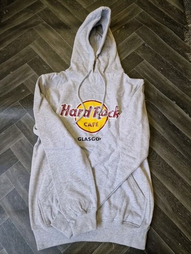 Hard Rock Cafe Glasgow grauer Hoodie Größe M neu mit Etikett #M - Bild 4 von 5