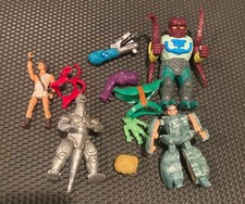 vintage 80s action figure lot and parts