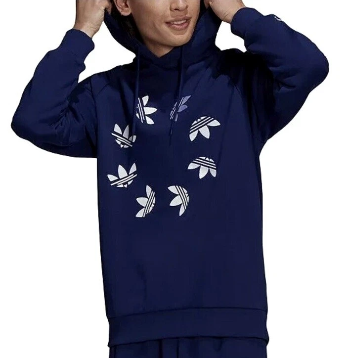 adidas originals trefoil drawn hoodie