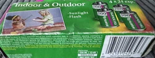 New Sealed Fuji Film 200 Speed Rolls 4 of Film Indoor/Outdoor -total 96 - Picture 2 of 3