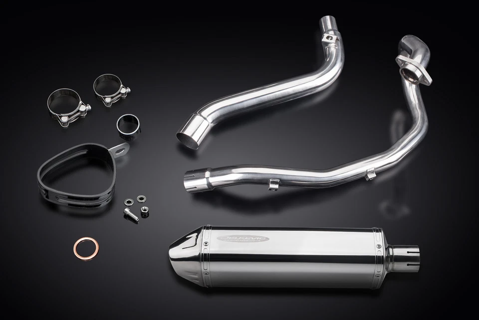 Suzuki DR650SE DR650S 96-24 Delkevic 1-1 Exhaust 13" Stainless Tri-Oval Muffler - Image 4 of 4