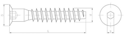 Confirmat Schrauben 7.0 x 85mm Innensechskant Imbusschrauben - Bild 4 von 4