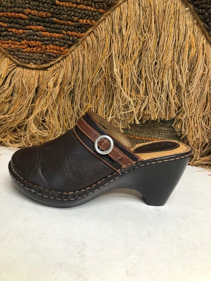 Sandalias Cherokee de cuero marrón para mujer zapatos cómodos sin cordones talla 8 Foto 2 de 4