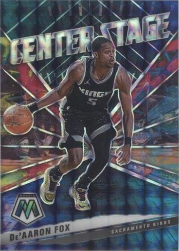 2020-21 DE'AARON FOX PANINI MOSAIC NBA #168 YELLOW REACTIVE SP