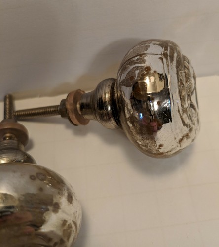 Silber Schubladenknauf Ziehgriff 2 Stück Shabby DIY Möbel - Bild 4 von 4
