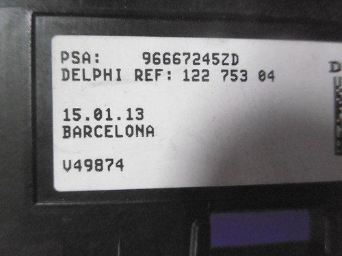 Control Citroen Peugeot 96667245ZD 12275304 Delphi - Imagen 2 de 2