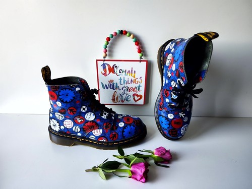 Dr Martens 1460 101 DMs Vintage England Boots 6 Eye DMs Hippie UK6 EU 39 US 8 - Bild 2 von 10
