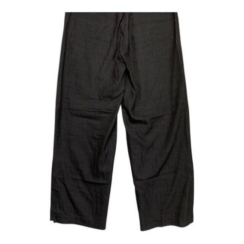 Elaine Kim Womens High Waist Wide Leg Side Vent Pants Black Size P US 0-2 - Picture 6 of 10