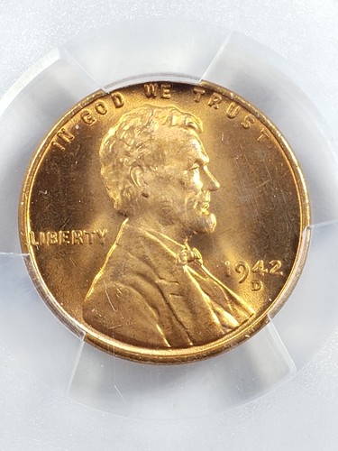 1942 - D Lincoln Cent - PCGS MS66RD - Picture 2 of 4