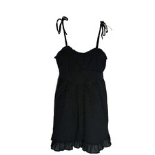 Aerie Dress Junior Sz XS Babydoll Boho Gauzy Womens Spaghetti Straps Whimsigoth