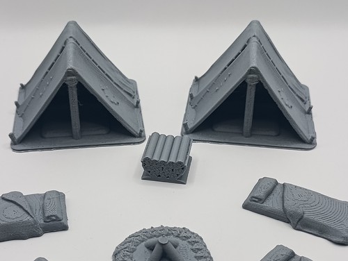 3D Printed Camp Set (28mm-32mm Scale) - Picture 3 of 4