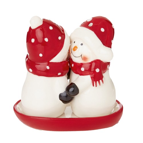 Novelty Christmas Salt and Pepper Pot Set Snowmen eBay