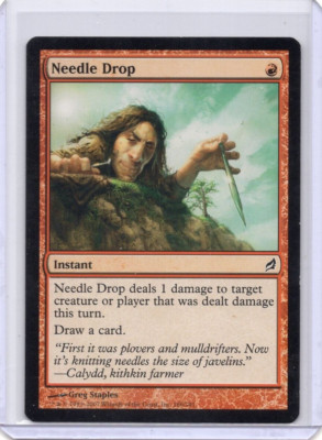 Needle Drop 186 MTG LP Lorwyn Common Red Instant