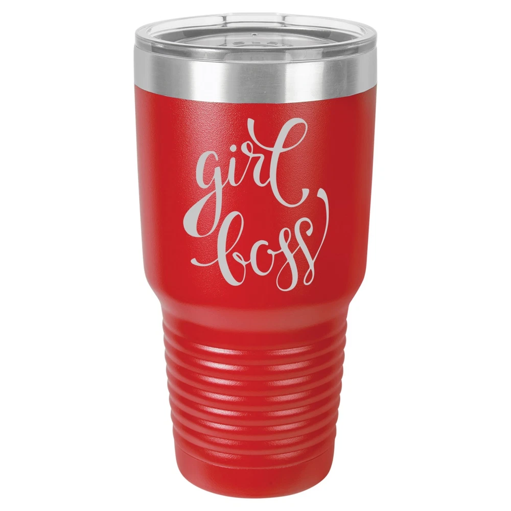 Tumbler 20oz 30oz Travel Mug Cup Vacuum Insulated Stainless Steel Girl Boss