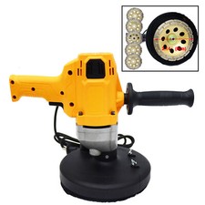 Concrete Cement Floor Wall Rough Grinding Machine W/5 Diamond Grinding Wheels