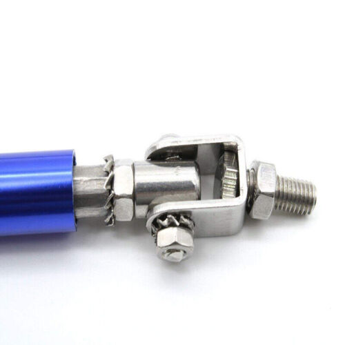 Blue 8"-11" Adjustable Car Front Bumper Lip Splitter Rod Strut Tie Support Bar - Picture 8 of 8