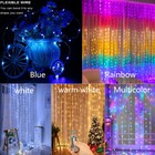 LED Curtain String Light For Wall Window Hanging Wedding Christmas Fairy Lights