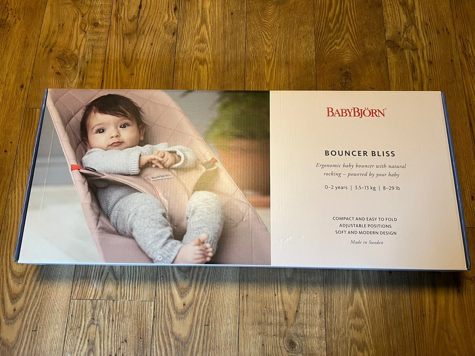 BabyBjorn Bouncer Bliss, Light Grey, Very Good Condition