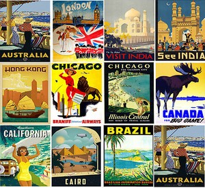 AUSTRALIA KANGAROO A3 vintage retro travel /& railways posters art print #3
