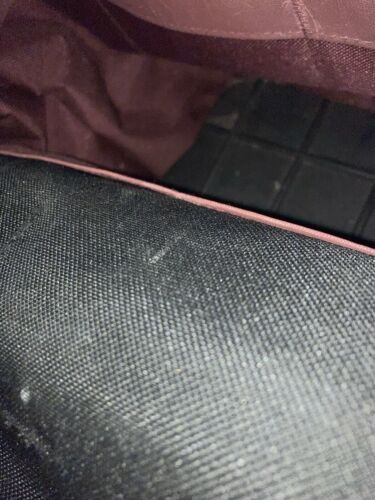Canvas Tool Bag AWPBurgundy & Black Polyester Satchel ZipTop 16” w Rubber Tread - Picture 9 of 15