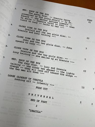 Dracula Script Signed- Autograph Reprints- Bela Lugosi- Dracula 1931 - Picture 8 of 8