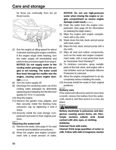 Yamaha Waverunner Owners Manual Book Guide 2021 VX CRUISER HO - Picture 17 of 18