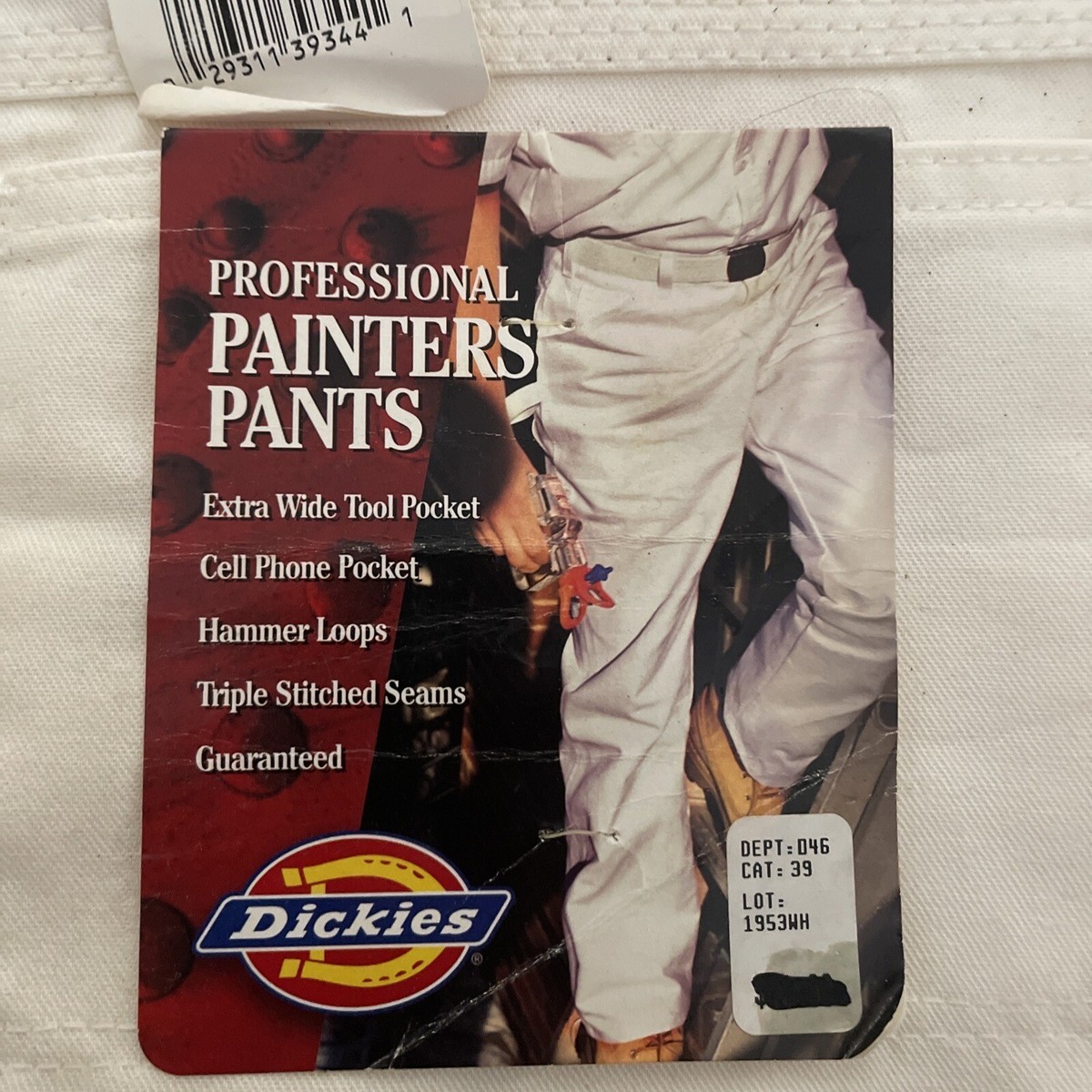 90s〜 Old Dickies 生成り Painter Pants 40x32 Dickies New Old Stock off White Cotton Pants Work
