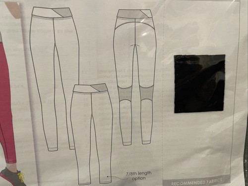 Pantalón Estilo Arco Costura Patrón Mónica Ejercicio Yoga Tallas 4-18 Nuevo - Imagen 3 de 3