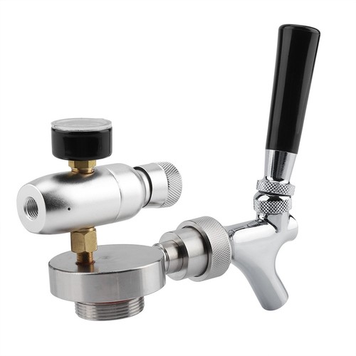 Edelstahl CO2 Injektor Bier Wasserhahn Mini Spear Tap für 2/3.6/4L Bierfass Neu - Picture 7 of 12