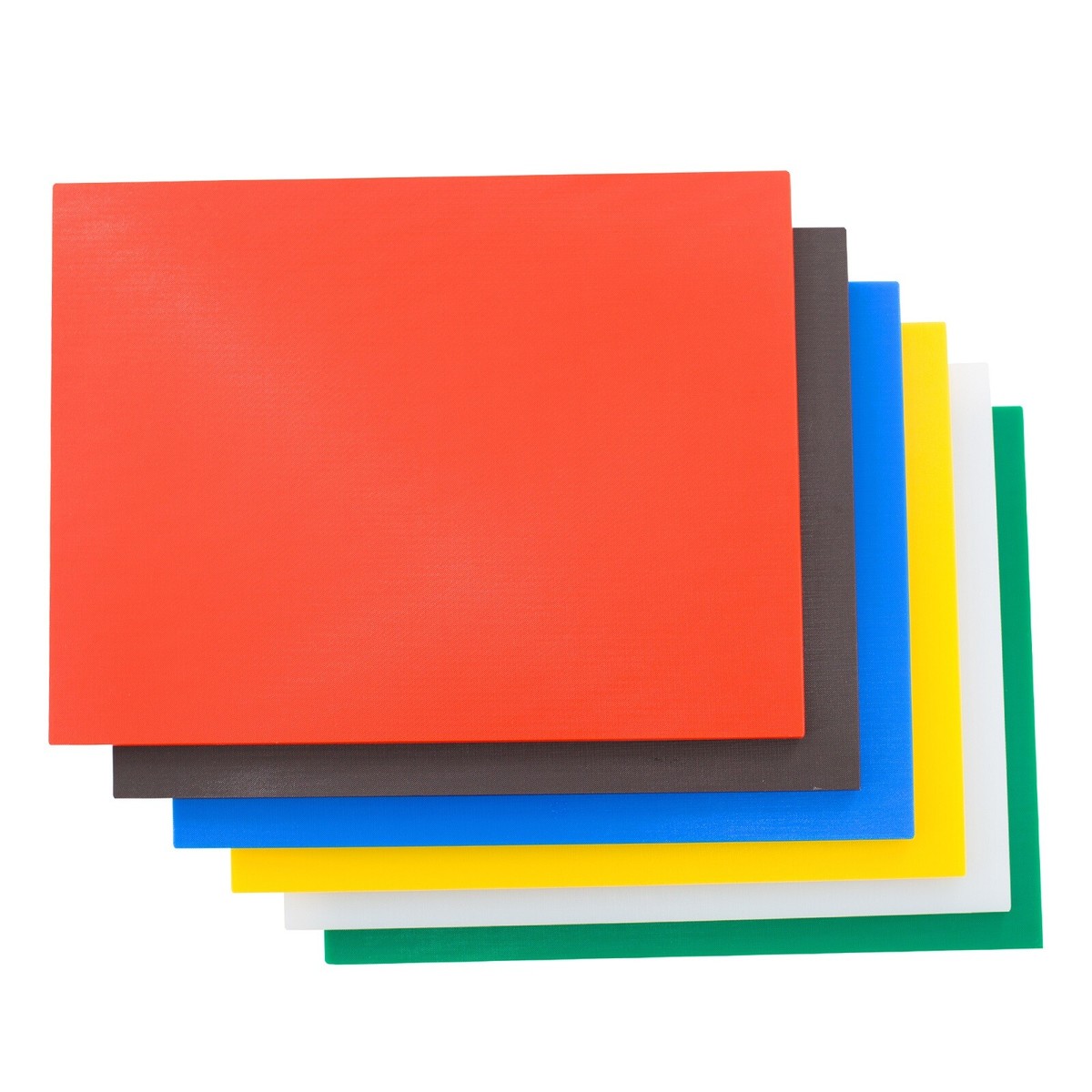 Hakka 6 Pack NSF Multi-Color Plastic Cutting Board 1/2