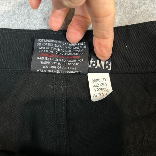Hard Yakka Work Cargo Pants Men's Size 97R Black Tradie Workwear - Picture 8 of 11