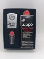 Zippo Chevrolet Super Service 48757 Lighter, Flints, & Lighter Fluid Gift Set